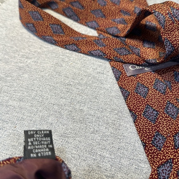 Christian Dior Cravate Tie 100% Imported Silk In Great Condition - Picture 10 of 11